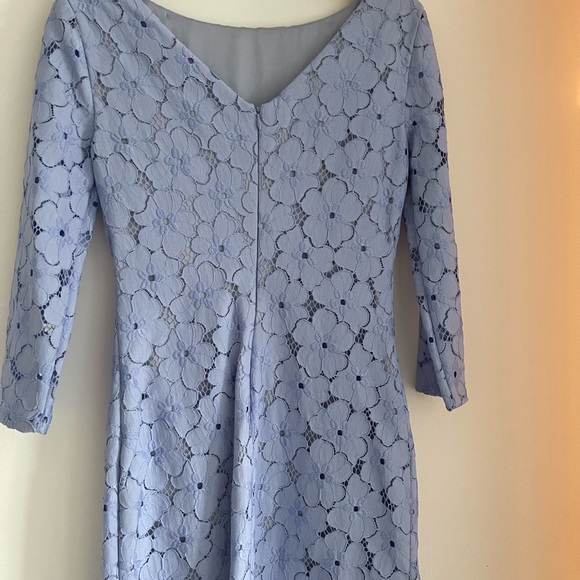 Diane Von Furstenberg Sarita Flower Lace Shift Dress - Size 2 - Picture 6 of 6